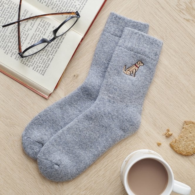 Sweet William Golden Retriever Dog Walking Socks