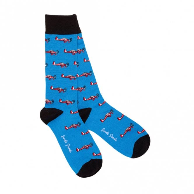 Swole Panda Men's Aeroplane Bamboo Socks