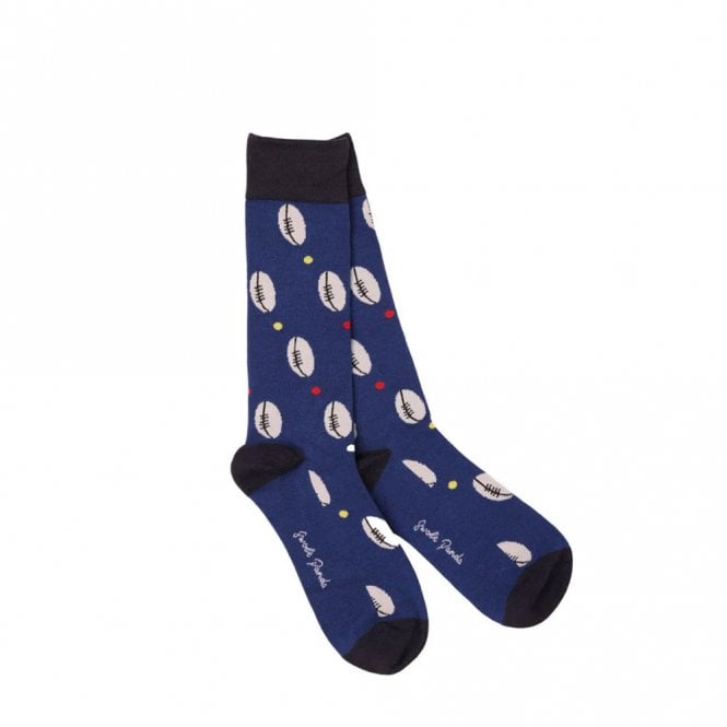 Swole Panda Men's Rugby Ball Bamboo Socks