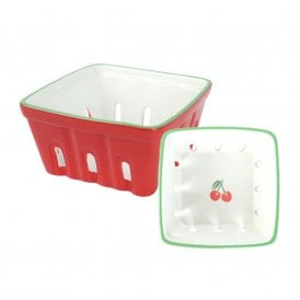 Bon Appetit Cherry Ceramic Punnet