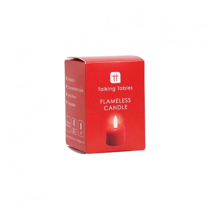 Talking Tables Flameless LED Tealight Candle - Red