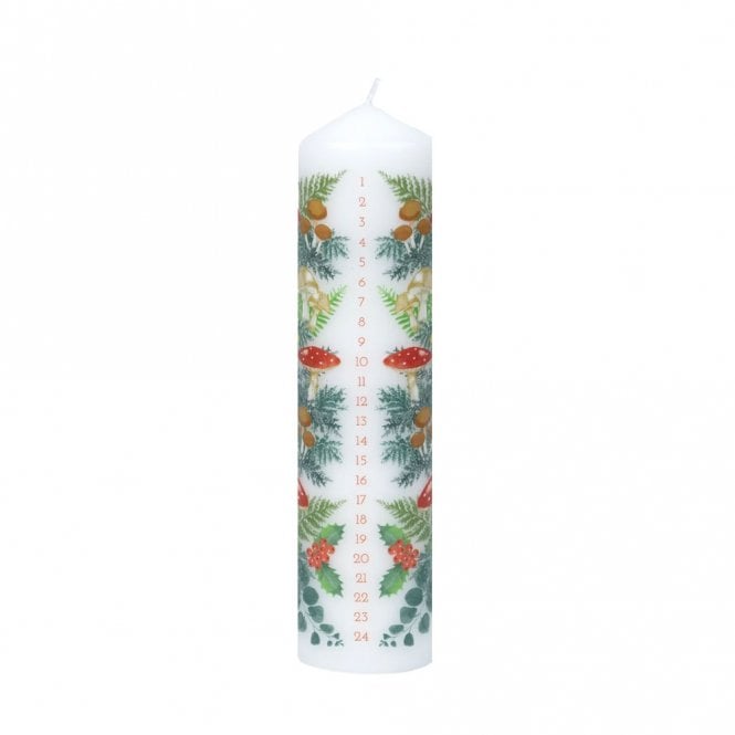 Talking Tables Forest Christmas Pillar Advent Candle