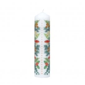 Forest Christmas Pillar Advent Candle