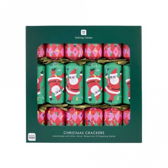 Talking Tables Fun Guy Santa Christmas Crackers Pack of 6