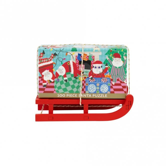 Talking Tables Fun Guy Santa Mini Sleigh Jigsaw Puzzle