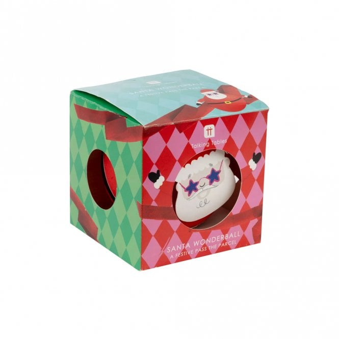 Talking Tables Fun Guy Santa Wonderball - Festive Pass The Parcel Game