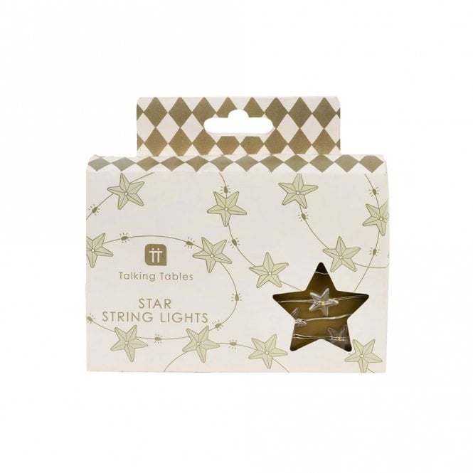 Talking Tables Gilded Star String Lights - 3m