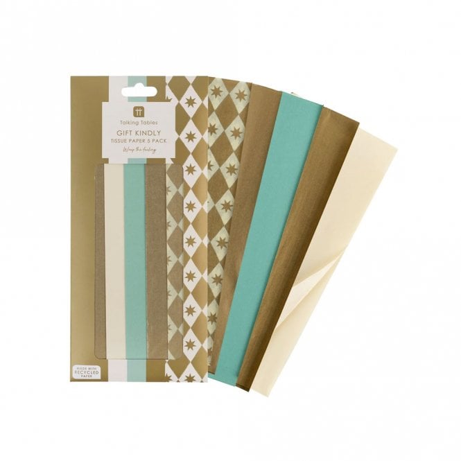 Talking Tables Gold Metallic Mix Tissue Paper