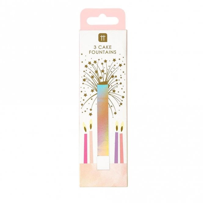 Talking Tables Iridescent Flaming Cake Fountains