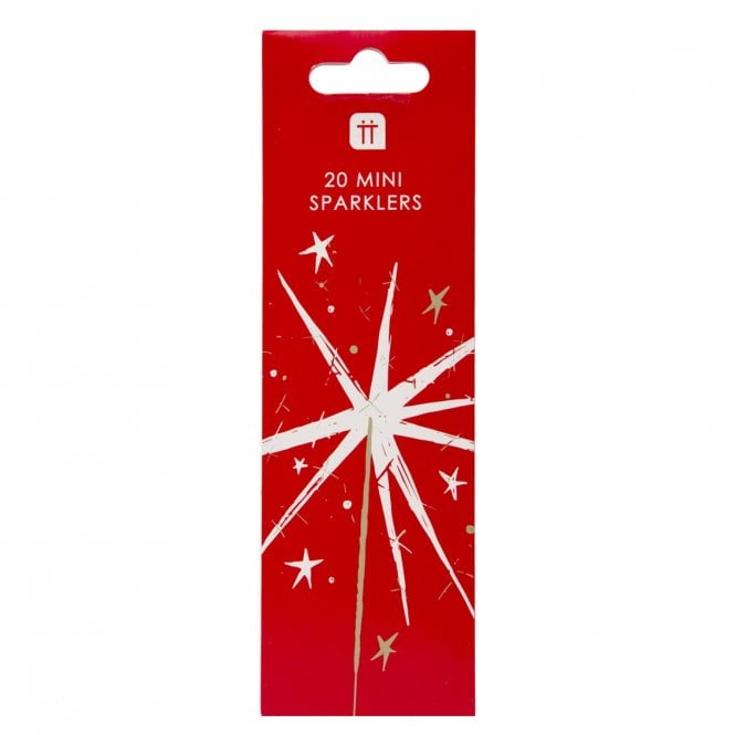 Talking Tables Luxe Red Mini Indoor Sparklers Pack of 20