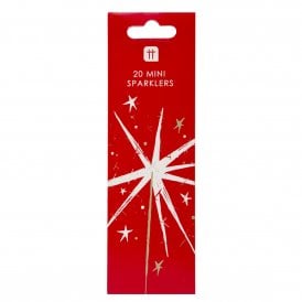 Luxe Red Mini Indoor Sparklers Pack of 20