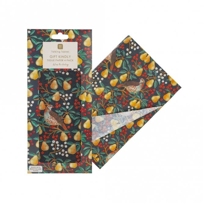 Talking Tables Partridge & Pear Tissue Paper