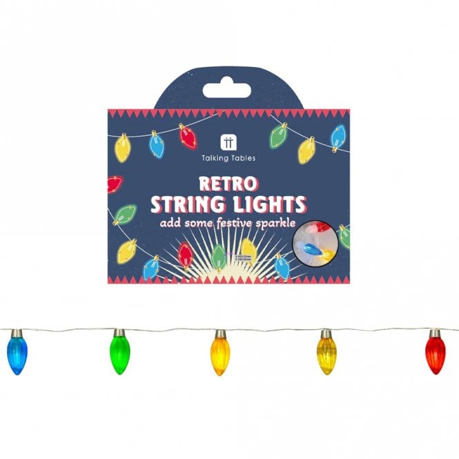 Talking Tables Retro Pop String Bulb LED Lights