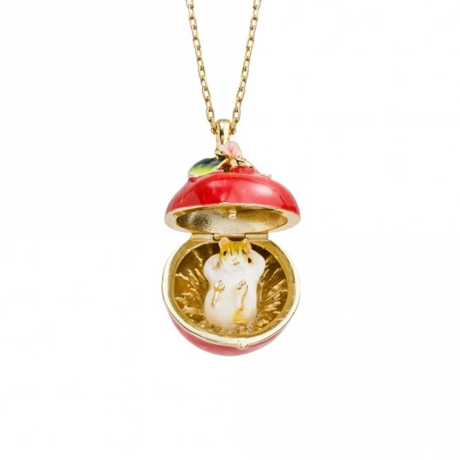 The Bill Skinner Studio Apple Blossom & Mouse Locket