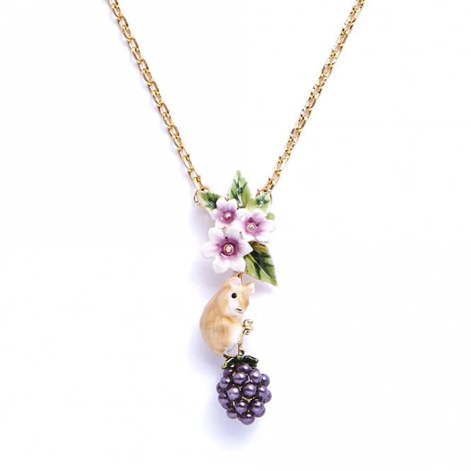 The Bill Skinner Studio Blackberry & Mouse Pendant Necklace