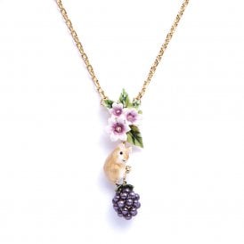 Blackberry & Mouse Pendant Necklace