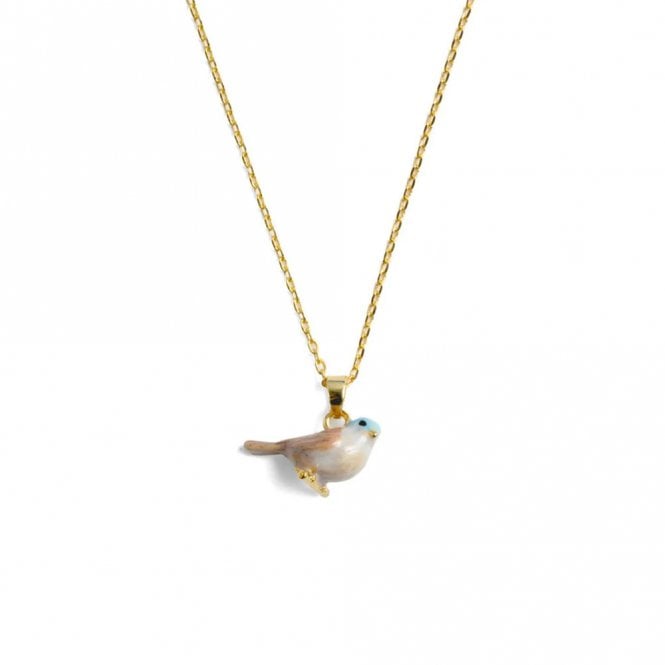 The Bill Skinner Studio Cole Tit English Bird Pendant Necklace