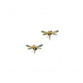 Dragonfly Enamel Studs