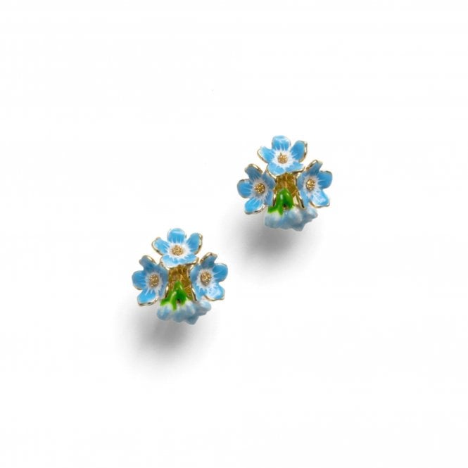 The Bill Skinner Studio Forget Me Not 3 Cluster Stud Earrings