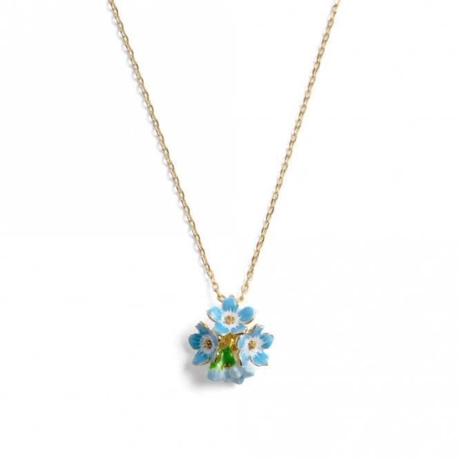 The Bill Skinner Studio Forget Me Not Cluster Pendant Necklace