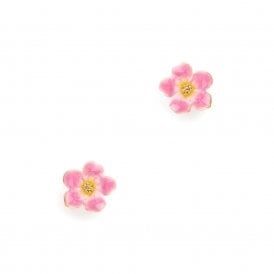 Forget Me Not Cluster Pink Stud Earrings