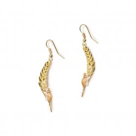 Harvest Mouse & Corn Drop Earrings