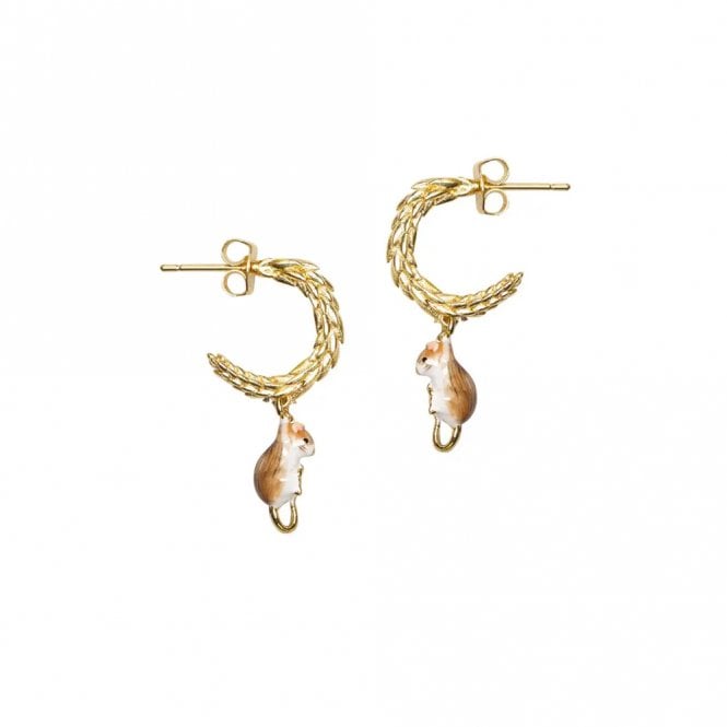 The Bill Skinner Studio Harvest Mouse Hoop Earrings