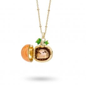 Hedgehog & Pumpkin Locket
