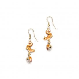 Squirrel & Acorn Drop Earrings