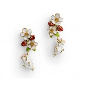Strawberry Hanging Mouse Earrings