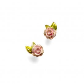 Vintage Rose Stud Earrings