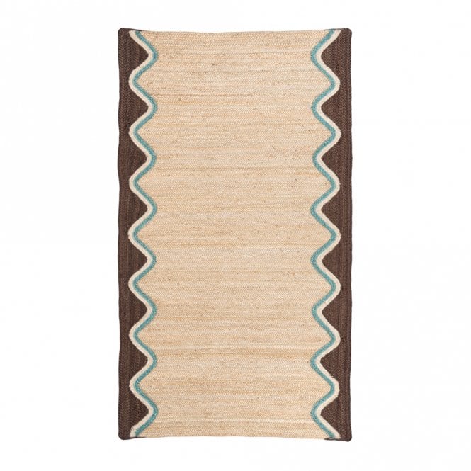 The Braided Rug Company Cocoa Wave Rectangle Jute Rug