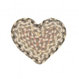 Granite Heart Jute Braided Coaster