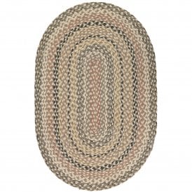Granite Oval Jute Braided Rug