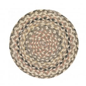 Granite Round Jute Braided Medium Placemats Set of 6
