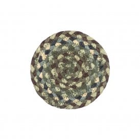 Hedgerow Round Jute Braided Coasters Set of 6