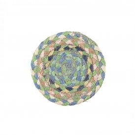 Mint Round Jute Braided Coasters Set of 6