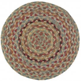 Pampas Round Jute Braided Large Placemats Set of 6