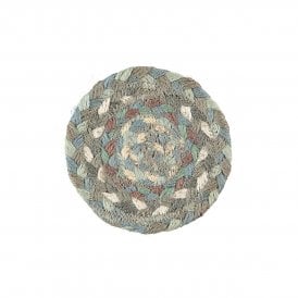 Seaspray Round Jute Braided Coasters Set of 6