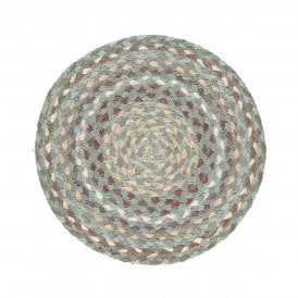 Seaspray Round Jute Braided Medium Placemats Set of 6