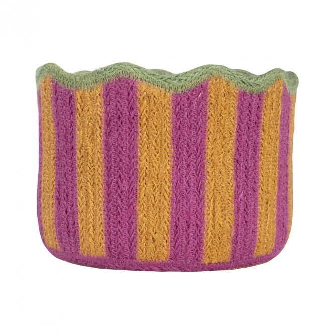 The Braided Rug Company Tutti Fruiti Organic Jute Tulip Basket