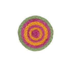 Tutti Frutti Tulip Jute Braided Coasters Set of 6