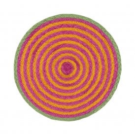 Tutti Frutti Tulip Jute Large Placemats Set of 6