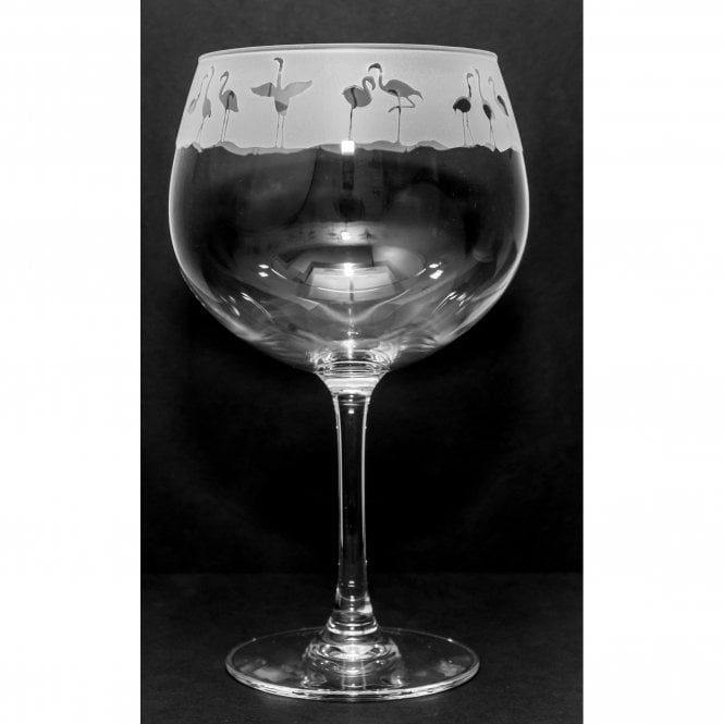 The Milford Collection Flamingo Gin Balloon Glass