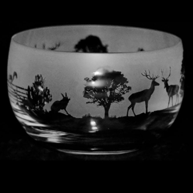 The Milford Collection Woodland Small Crystal Bowl