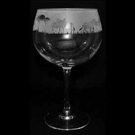 Zebra Gin Balloon Glass