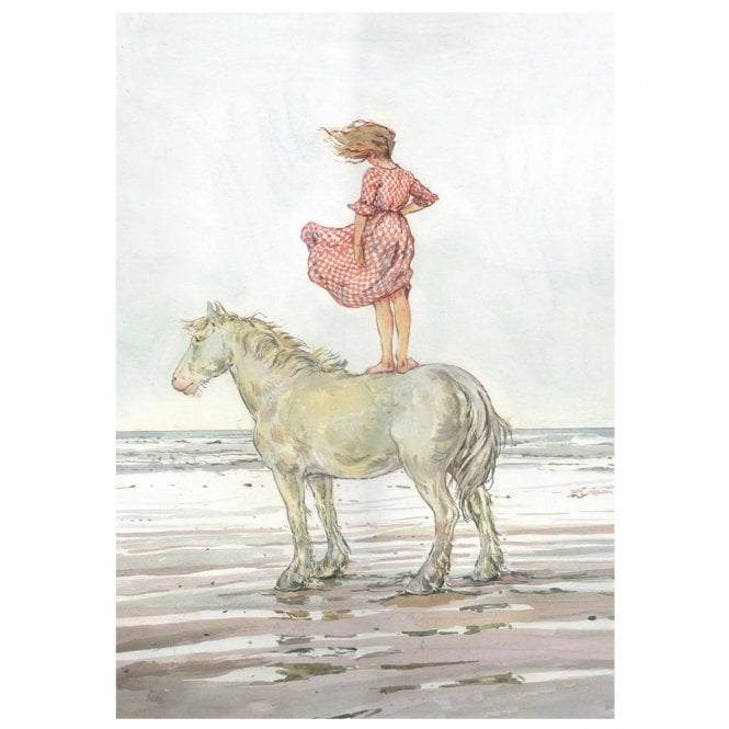 The Porch Fairies Claire Fletcher Horse Girl Card