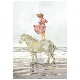 Claire Fletcher Horse Girl Card