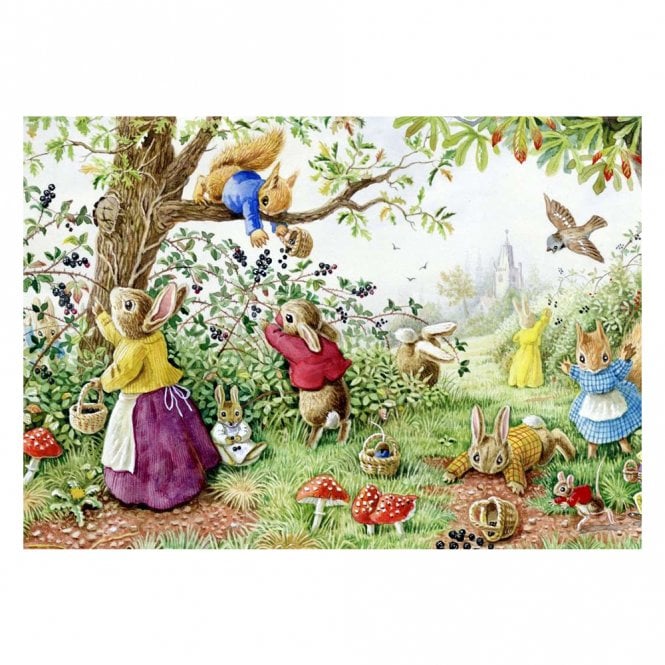 The Porch Fairies Racey Helps Blackberry Picking Card
