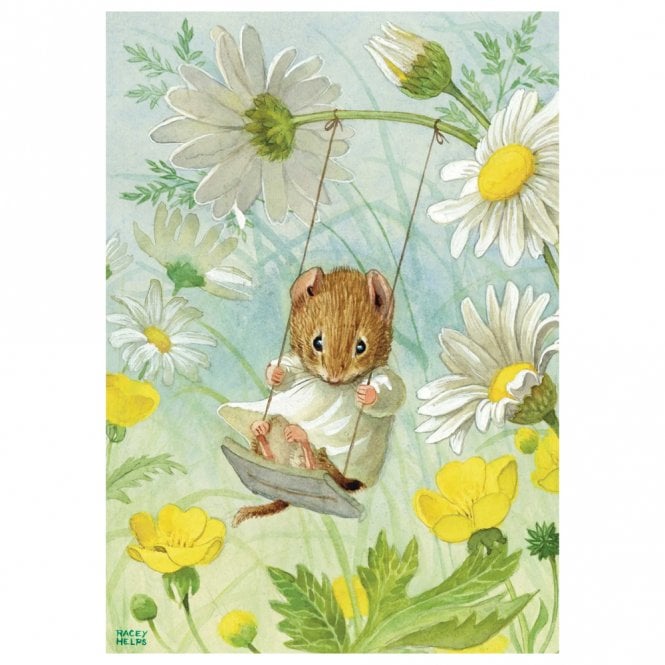 The Porch Fairies Racey Helps Daisy Swing Card